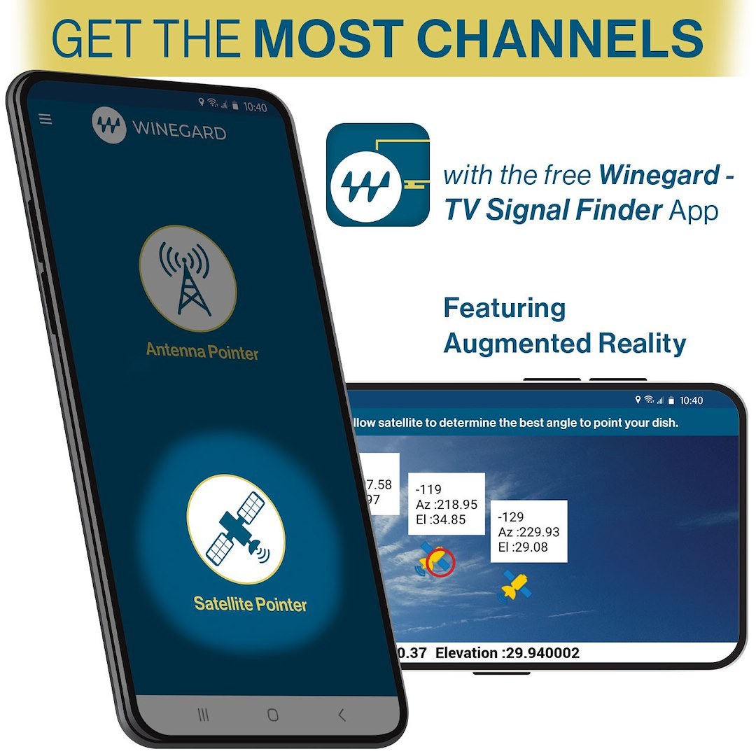 Winegard Satellite TV Antenna, Playmaker Dual ™, Optimized for Dish Service, Portable, Stationary Viewing, HD Compatible – PL-8000