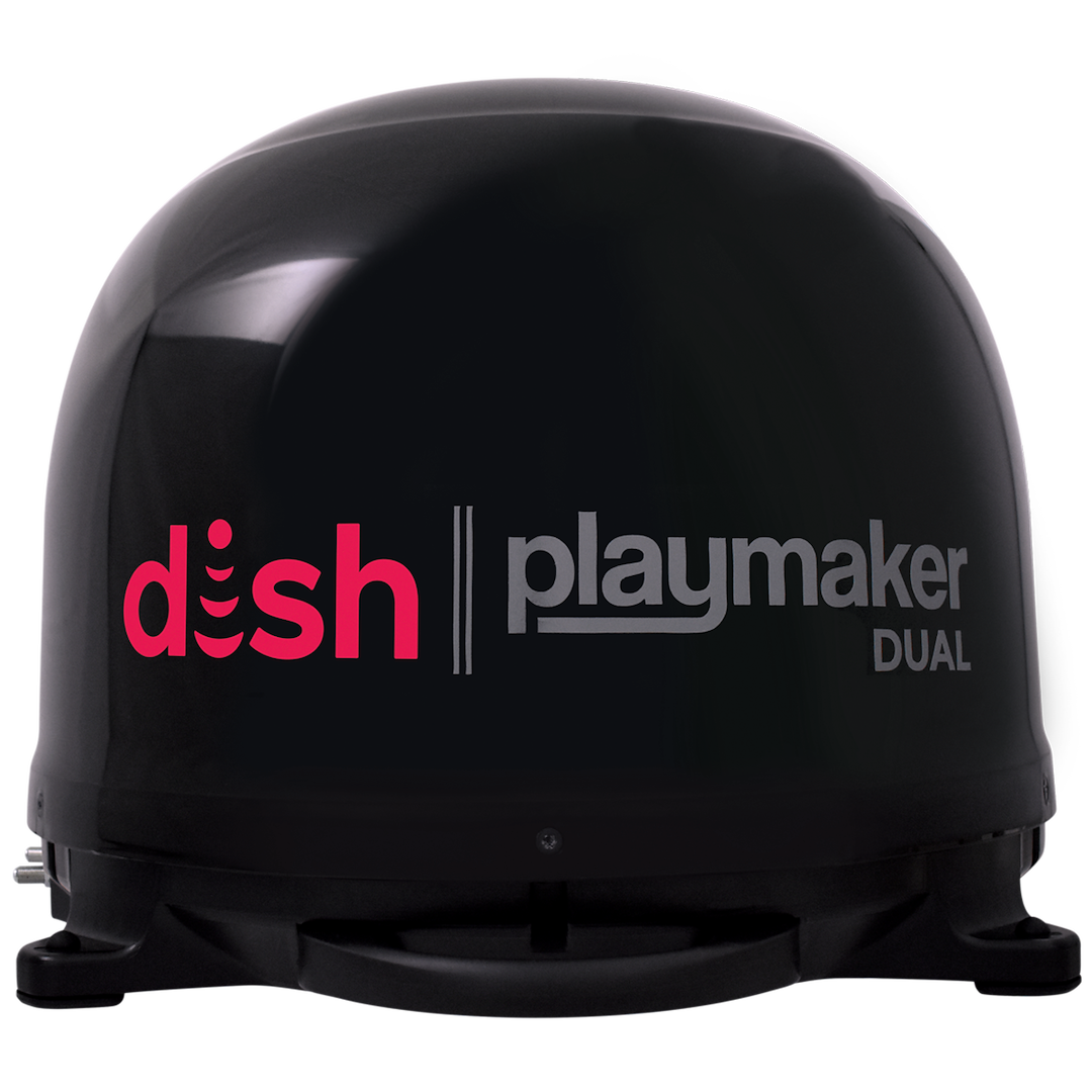 Winegard Satellite TV Antenna, Playmaker Dual ™, Optimized for Dish Service, Portable, Stationary Viewing, HD Compatible – PL8035R