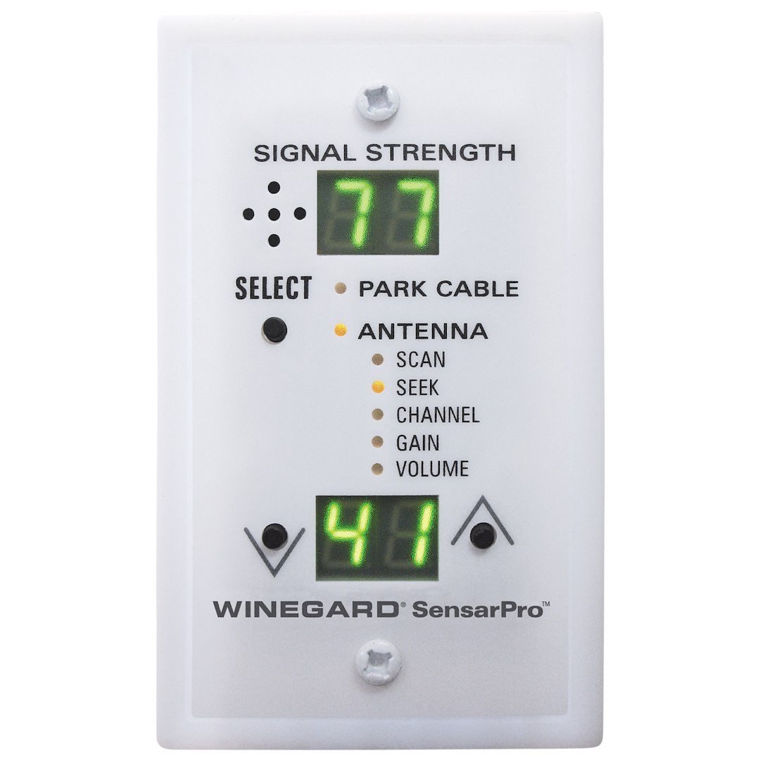 Winegard Broadcast TV Antenna Signal Meter, Sensarpro ®, For Use with Sensar ® IV Antennas or Works with Most Broadcast TV Antennas – RFL-342