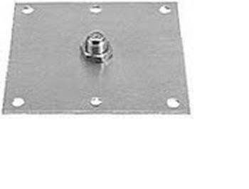 Winegard TV Cable Entry Plate, Single Cable, With 75 Ohm F-Type Connector on Both Sides, For Roof or Wall Mount, Weather Proof, Aluminum – RJ-1010