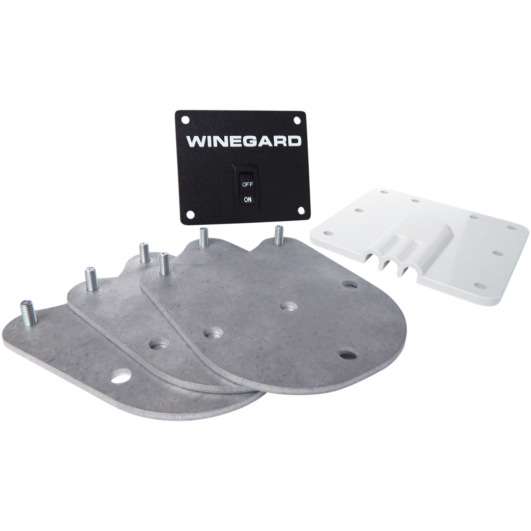 Winegard Satellite TV Antenna Mount, Roof Mount, Use for Permanent Installation – RK-2000
