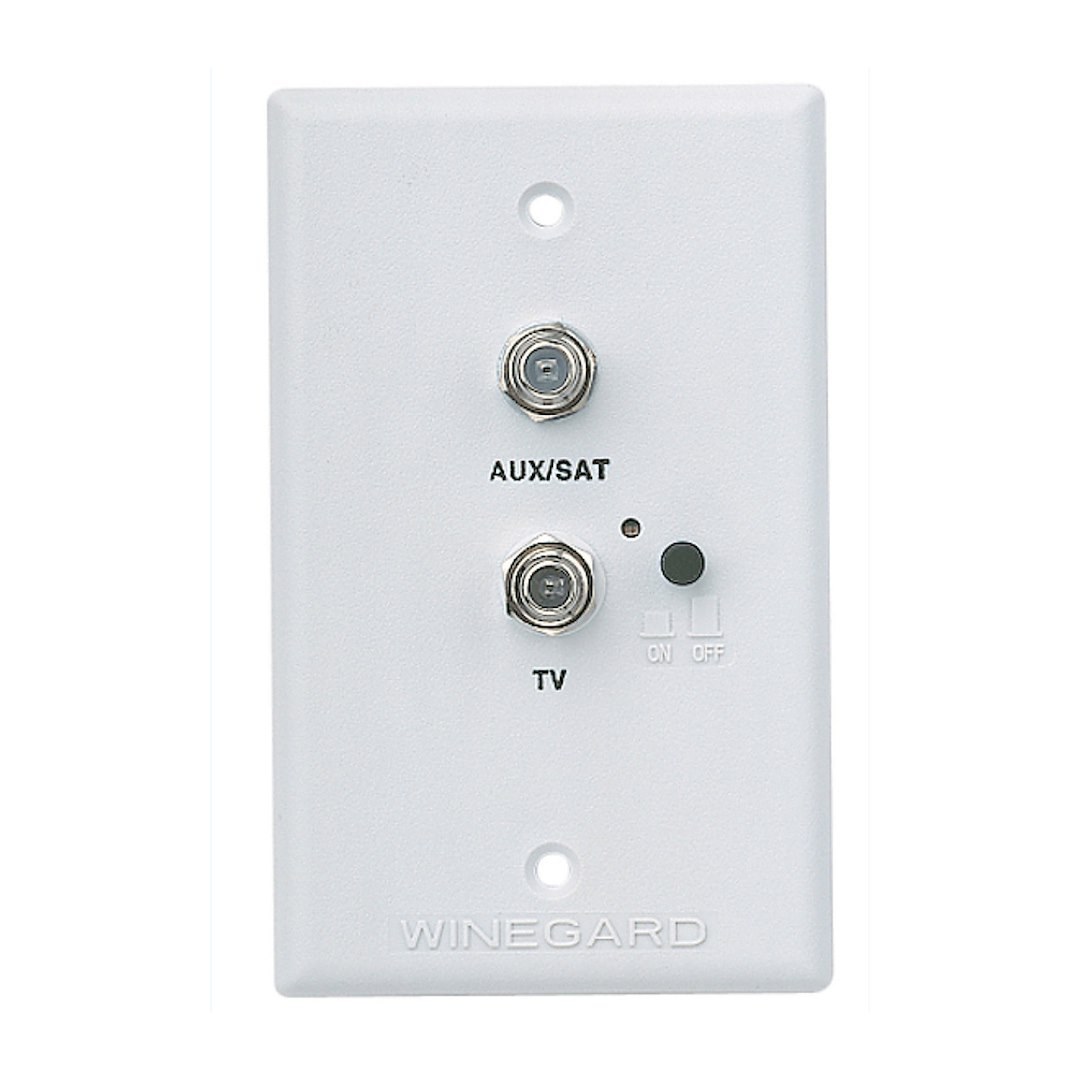 Winegard Wall Plate Power Supply, 12 Volts DC Power Supply with Polyfuse, Non-Amplified – RV-7542