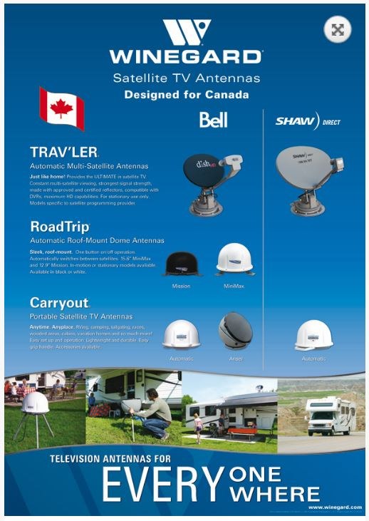 Winegard Point of Purchase Display, Canadian Full Line Poster – WD-220