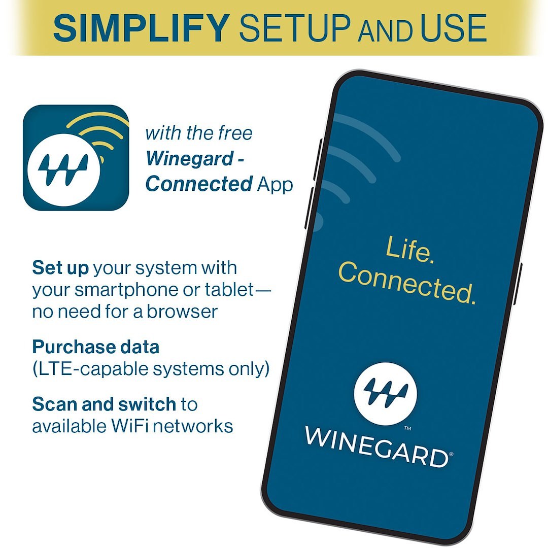 Winegard Wifi Range Extender, Connect ™, Uses Wifi and 4G Lte Coverage for Longer Broadcast Range, 802.11 B/G/N Connectivity, 2.4 Ghz Band – WF2-435
