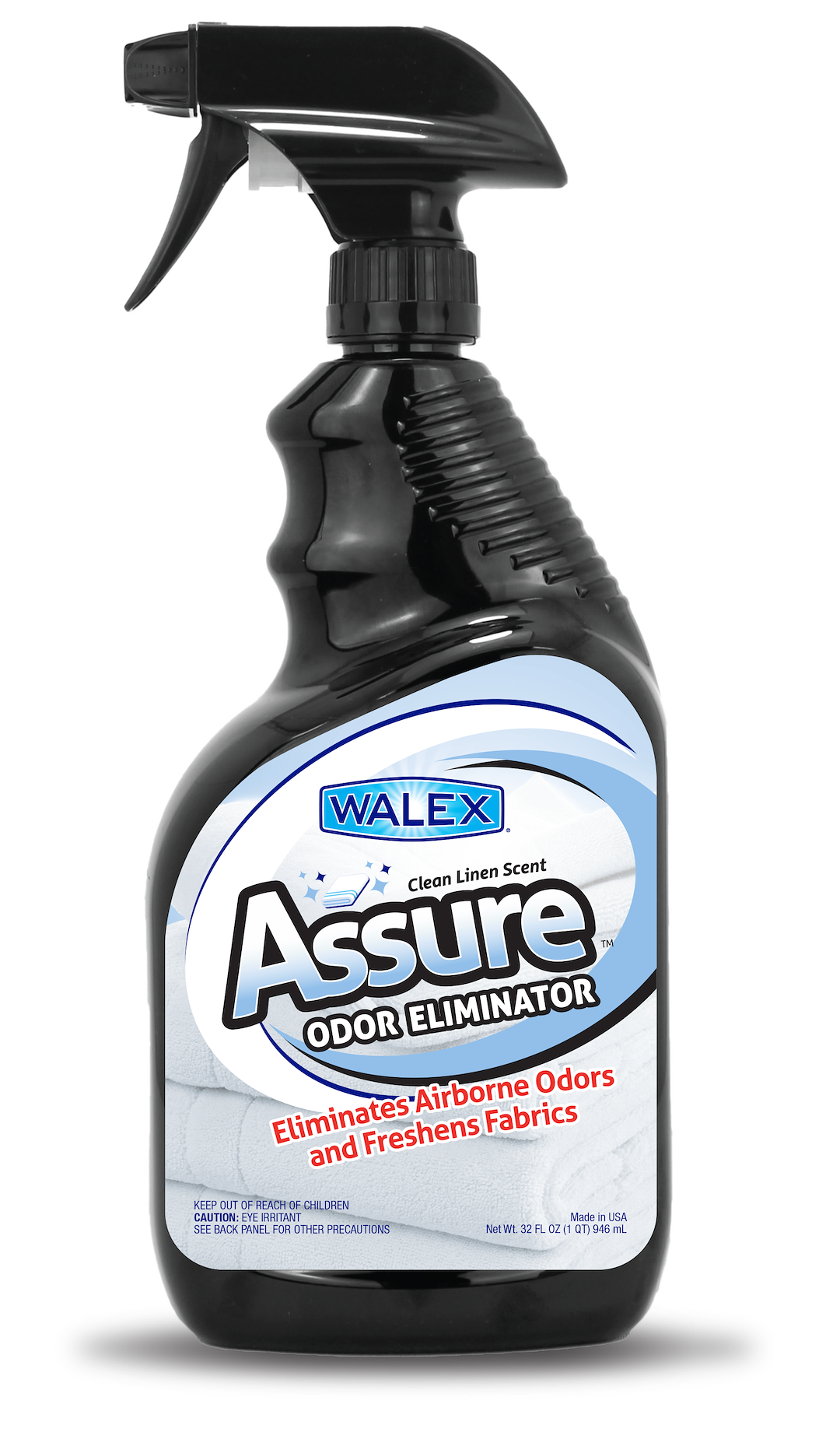 Walex Air Freshener, Assure ™, Spray Bottle, 32 Ounce, Clean Linen Scent, Free Standing, Single – ASSURE32CL