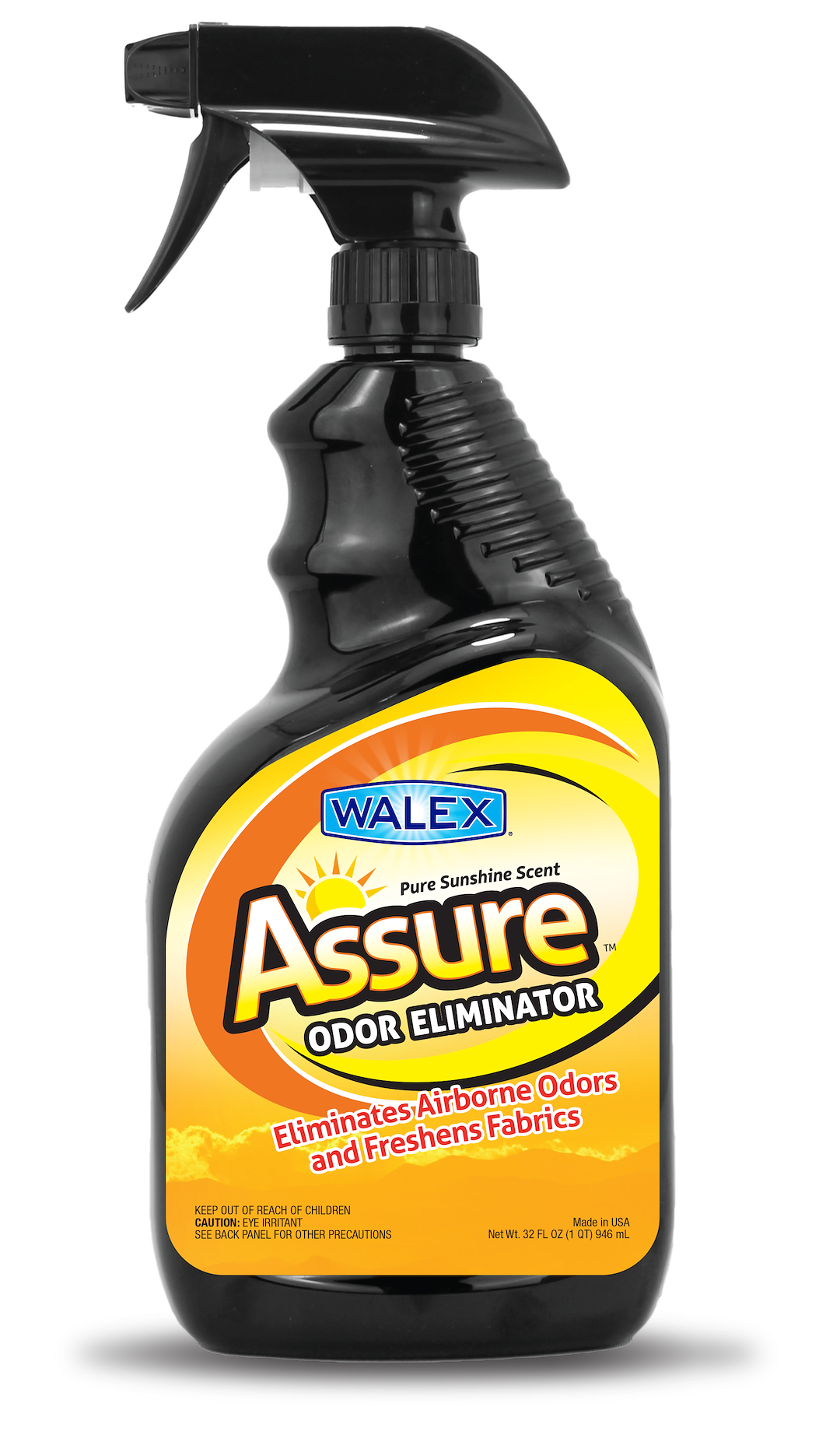 Walex Air Freshener, Assure ™, Spray Bottle, 32 Ounce, Pure Sunshine Scent, Free Standing, Single – ASSURE32PS