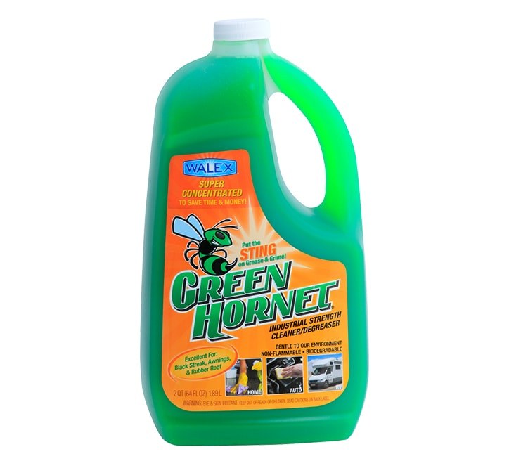Walex Multi Purpose Cleaner, Green Hornet ®, Used for Black Streak/ Awnings/ Rubber Roof, 64 Ounce Bottle, Single – GH64OZ