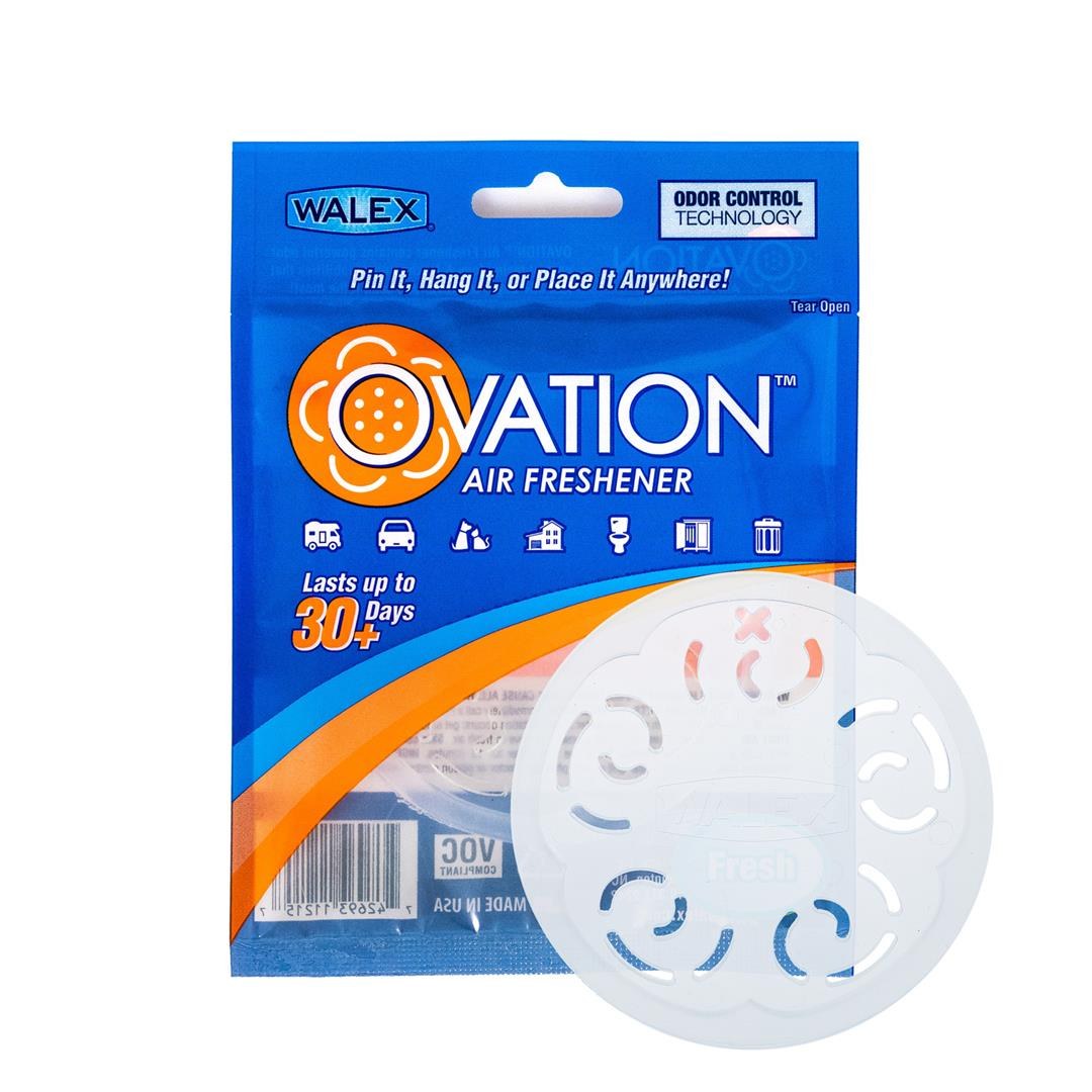 Walex Air Freshener, Ovation ™, White Disc, Fresh, Hangable, Single – OVAFFRE1