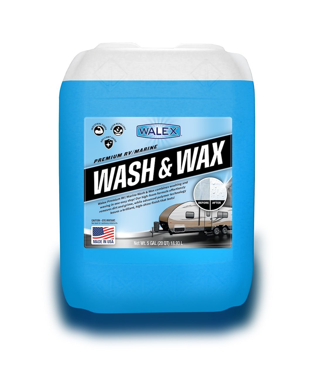 Walex Multi Purpose Cleaner, Wash and Wax, Use to Remove Dirt and Grime, 5 Gallon Tub, Single – WALWW5G