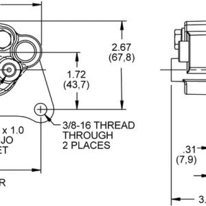 Wilwood Brake Caliper, SC10, Floating Mount, Two 1.06 Inch Piston Caliper, Use with 9.0 Inch X 0.25 Inch Rotor, Aluminum – 120-11644