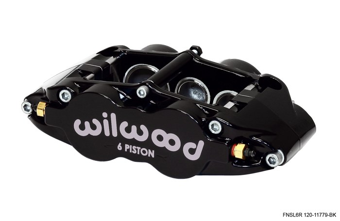 Wilwood Brake Caliper, Narrow Superlite, Right Side Radial Mount, Six Piston Caliper/ Two 1.62 Inch and Four 1.12 Inch – 120-11778-BK