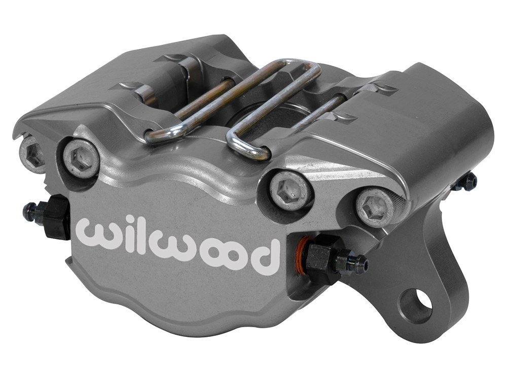 Wilwood Brake Caliper, Dynapro, Lug Mount, Dual 1.38 Inch Piston Caliper, Without Brake Pads, Type III Hard Anodized, Gray, Aluminum – 120-9689