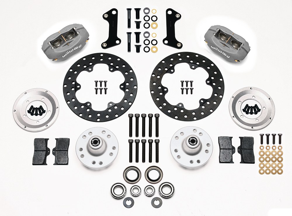 Wilwood Brake Kit, Forged Dynalite, Drag Race Use Only/ -0.12 Offset, With BP-10 Metallic Brake Pads, 4 Piston – 140-1017-BD