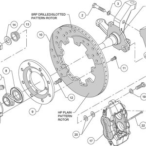 Wilwood Brake Conversion Kit, Forged Dynalite Big Brake, Performance Upgrade – 140-10440-BD
