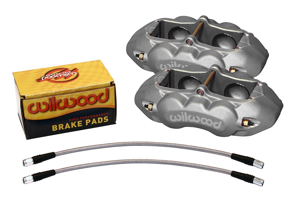 Wilwood Brake Caliper, D8-4, Lug Mount, Four Piston, With D8 BP-10 Metallic Brake Pads, Use with 11.75 Inch X 1.25 Inch Rotors – 140-10789