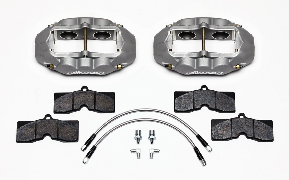 Wilwood Brake Caliper, D8-4, Lug Mount, Four Piston, With D8 BP-10 Metallic Brake Pads, Use with 11.75 Inch X 1.25 Inch Rotors – 140-10789