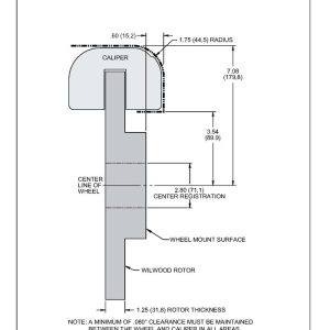 Wilwood Brake Caliper, D8-4, Lug Mount, Four Piston, With D8 BP-10 Metallic Brake Pads, Use with 11.75 Inch X 1.25 Inch Rotors – 140-10789