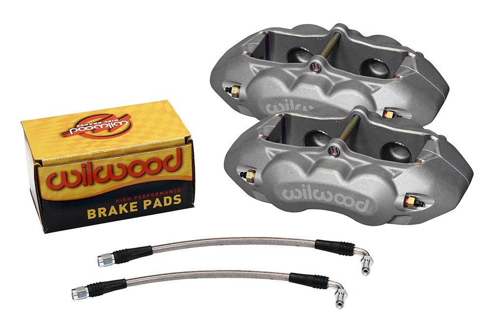 Wilwood Brake Caliper, D8-4, Fixed Mount, 4 Piston, With BP-10 Metallic Brake Pads, Use with 11.75 Inch X 1.25 Inch Rotors – 140-10790