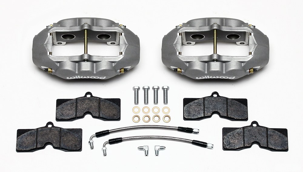 Wilwood Brake Caliper, D8-4, Fixed Mount, 4 Piston, With BP-10 Metallic Brake Pads, Use with 11.75 Inch X 1.25 Inch Rotors – 140-10790