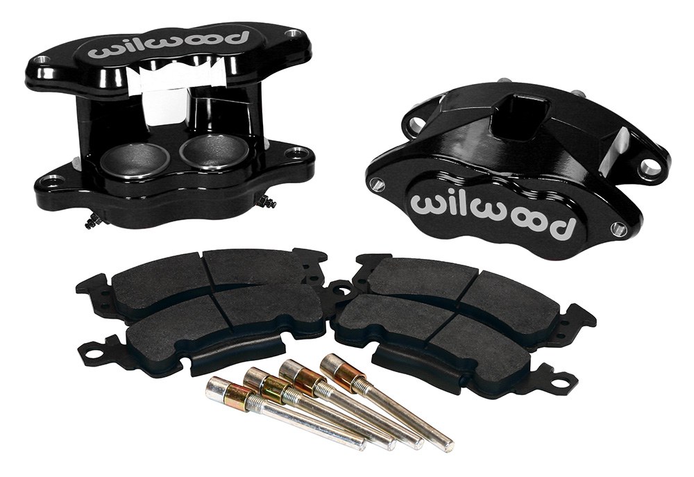 Wilwood Brake Caliper, Floating Mount, Dual Piston Caliper/ One 2 Inch and One 1-1/4 Inch, With BP-10 Metallic Brake Pads – 140-11290-BK