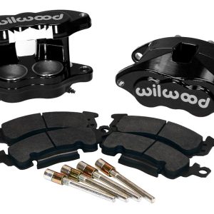 Wilwood Brake Caliper, Floating Mount, Dual Piston Caliper/ One 2 Inch and One 1-1/4 Inch, With BP-10 Metallic Brake Pads – 140-11290-BK