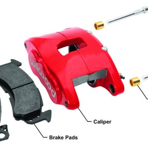 Wilwood Brake Caliper, Floating Mount, Dual Piston Caliper/ One 2 Inch and One 1 Inch, With BP-10 Metallic Brake Pads – 140-11291