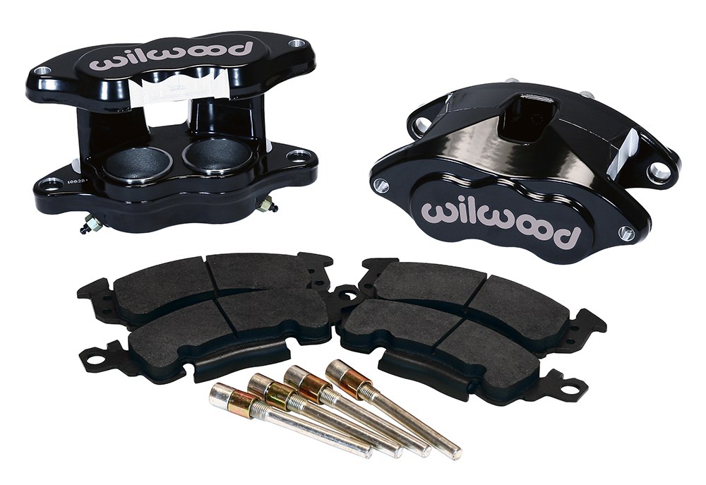 Wilwood Brake Caliper, Floating Mount, Dual Piston Caliper/ One 2 Inch and One 1 Inch, With BP-10 Metallic Brake Pads, Powder Coated – 140-11291-BK