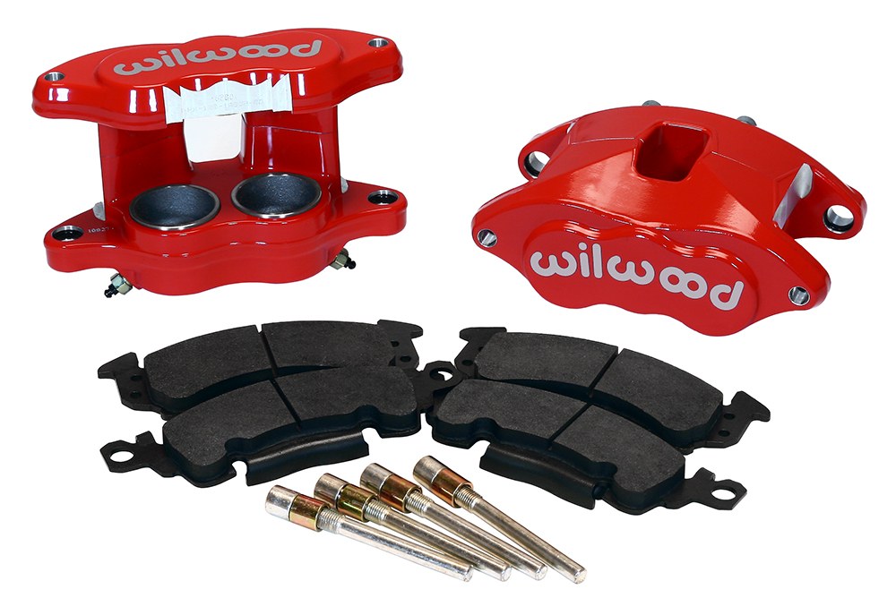 Wilwood Brake Caliper, Floating Mount, Dual Piston Caliper/ One 2 Inch and One 1 Inch, With BP-10 Metallic Brake Pads, Powder Coated – 140-11291-R