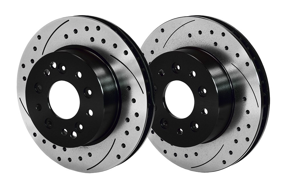 Wilwood Brake Rotor, Promatrix, Drilled and Slotted, One Piece Design, Wheel Bolt Pattern 5 X 4.75 Inches/120.65 Millimeters – 140-11727-D