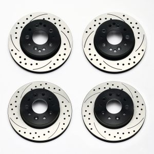 Wilwood Brake Rotor, Promatrix, Drilled and Slotted, One Piece Design, Wheel Bolt Pattern 5 X 4.75 Inches/120.65 Millimeters – 140-11727-D