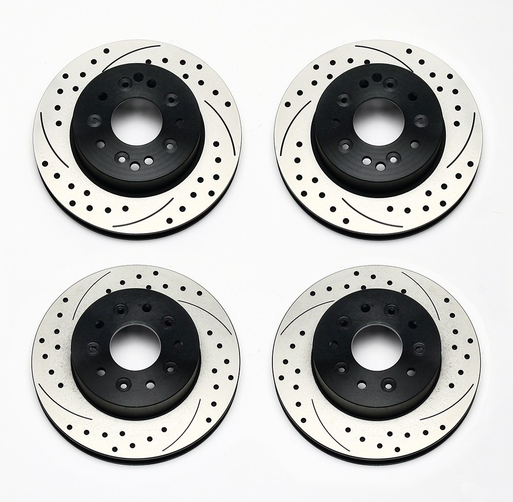 Wilwood Brake Rotor, Promatrix, Drilled and Slotted, One Piece Design, Wheel Bolt Pattern 5 X 4.75 Inches/120.65 Millimeters – 140-11727-D