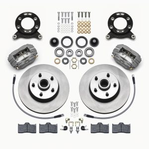 Wilwood Brake Kit, Dynalite, Performance Upgrade, 11.3 Inch Diameter Plain Face Iron Rotor, With BP-10 Metallic Brake Pads – 140-13476