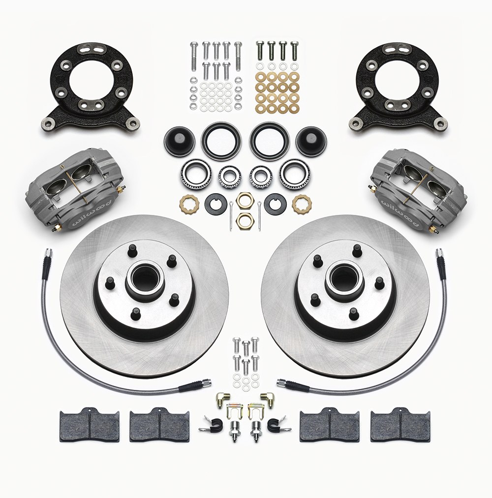 Wilwood Brake Kit, Dynalite, Performance Upgrade, 11.3 Inch Diameter Plain Face Iron Rotor, With BP-10 Metallic Brake Pads – 140-13476