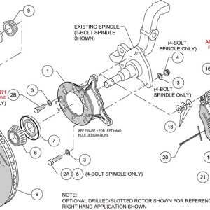 Wilwood Brake Kit, Dynalite, Performance Upgrade, 11.3 Inch Diameter Plain Face Iron Rotor, With BP-10 Metallic Brake Pads – 140-13476
