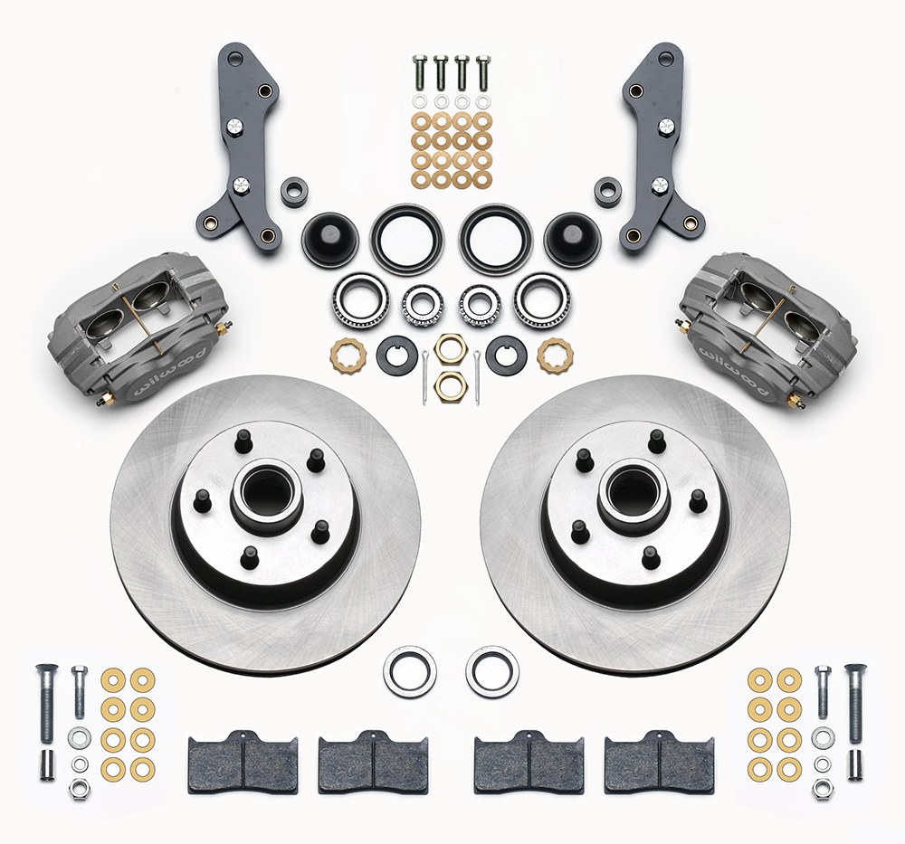 Wilwood Brake Kit, Classic Series, 11.30 Inch Diameter Plain Face Rotor, 1-Piece, With Type III Ano 4 Piston Calipers – 140-13653