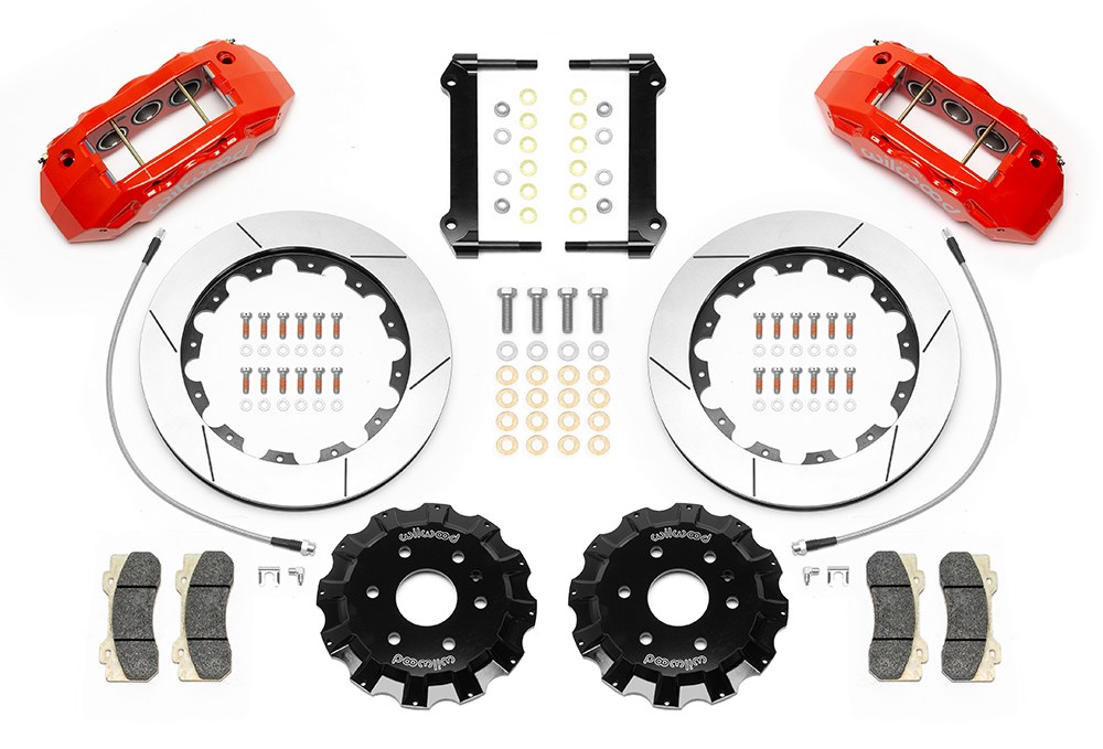 Wilwood Brake Conversion Kit, TX6R Big Brake, Performance Upgrade, Iron 16 Inch Diameter Gt Slotted Rotor, With BP-20 Brake Pads – 140-15729-R