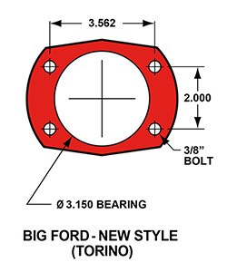 Wilwood Brake Kit, Forged Narrow Superlite 4R Big Brake, For Use with Big Ford New Style Rear/ 2.50 Axle Offset – 140-15845-D