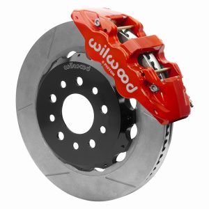 Wilwood Brake Kit, AERO6, Performance Upgrade, Plain Iron 14 Inch Diameter Slotted Rotor, With BP-10 or BP-20 Smart Pads – 140-15892-R
