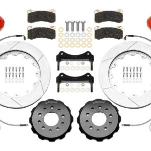 Wilwood Brake Kit, AERO6, Performance Upgrade, Plain Iron 14 Inch Diameter Slotted Rotor, With BP-10 or BP-20 Smart Pads – 140-15892-R