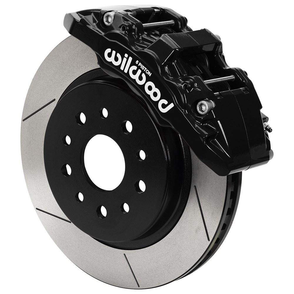 Wilwood Brake Kit, Aero6-DM, Bp-Q Ceramic Compound Brake Pad, 6-Piston Black Powder Coated Caliper – 140-17275