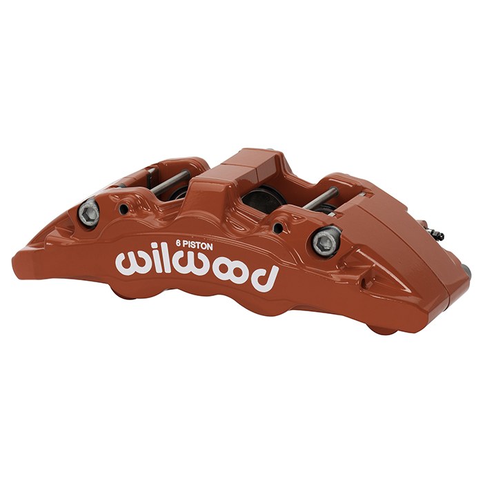 Wilwood Brake Kit, Aero6-DM, Powder Coated Red 6 Piston Calipers, 13.31 Inch Diameter Drilled and Slotted Rotor – 140-17511-DR