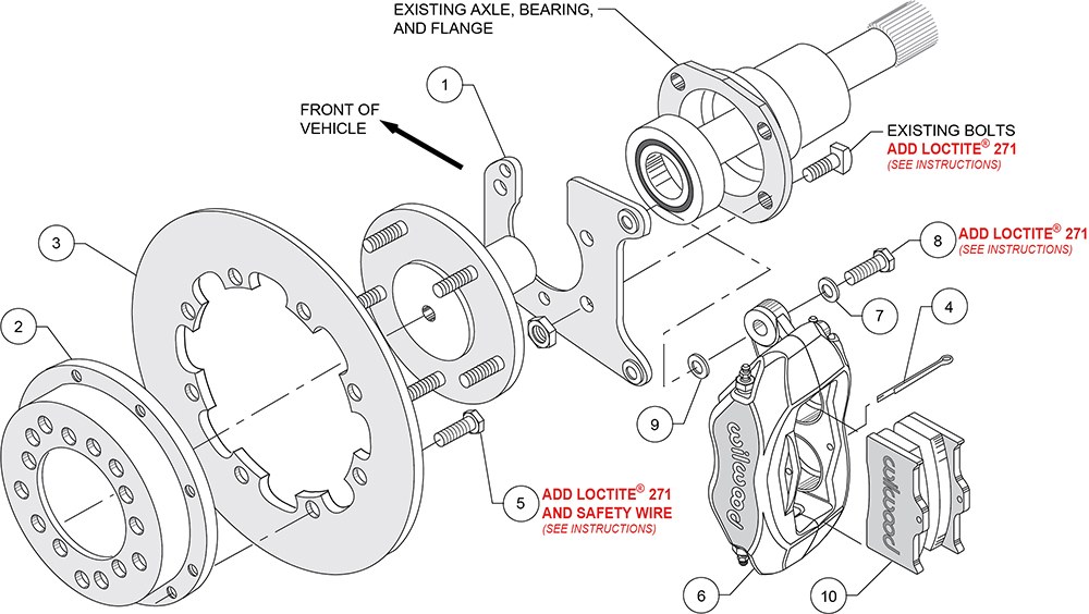 Wilwood Brake Kit, Forged Dynalite – 140-2119-BD