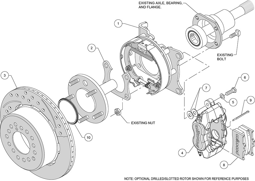 Wilwood Brake Conversion Kit, Forged Dynalite, Performance Upgrade – 140-7140-D