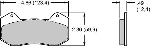 Wilwood Brake Pad, Smartpad BP-10, Metallic, Set of 4 – 150-10006K
