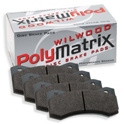 Wilwood Brake Pad, Polymatrix E, Metallic, Set of 4 – 15E-6096K