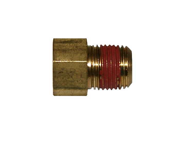 Wilwood Brake Line Fitting, Adapts 3/8 Inch-24 to 1/8 Inch-27 Tube, Single – 220-0628