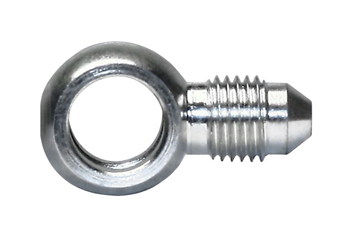 Wilwood Brake Line, Flexline, Stainless Steel Braided, 7/16 Inch Banjo Fitting to 3 AN, 16 Inch Long – 220-11372