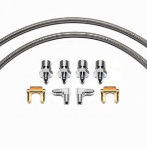 Wilwood Brake Line, Flexline, For Use with Wilwood Brake Kits Only, Stainless Steel Braided, 3 AN with Straight Female Fittings – 220-12168