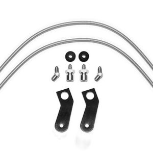 Wilwood Brake Line, Flexline, Stainless Steel Braided, 3 AN with Straight Female Fittings, 25 Inch Long – 220-15929