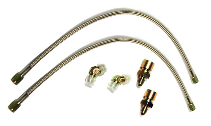 Wilwood Brake Line, Flexline, For Use with Wilwood Brake Kits Only, Stainless Steel Braided, 3 AN with Straight Female Fittings – 220-6471